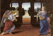 Annunciation (detail) sg LORENZO DI CREDI